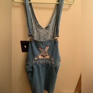 DISNEY Thumper overall dress size large good condition